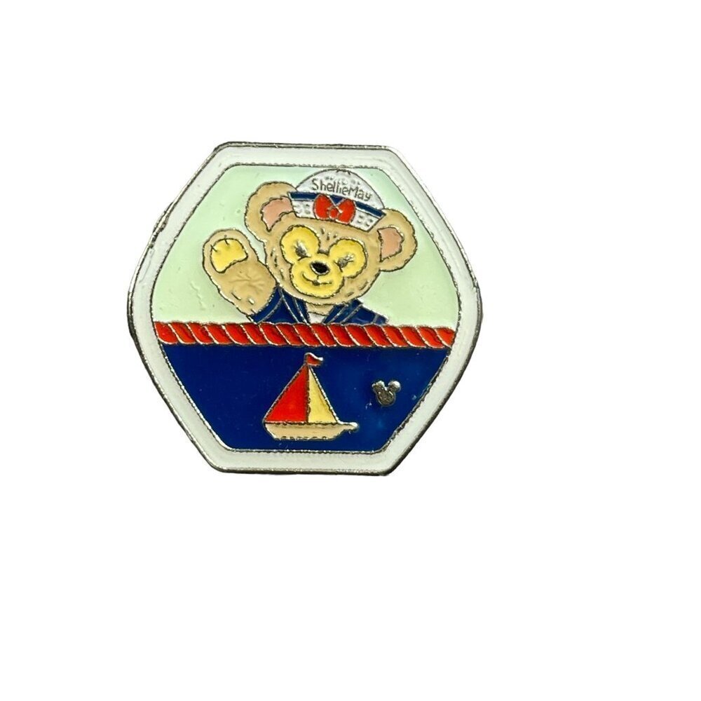 Disney Shellie May Trading Pin Hidden Mickey Teddy Bear Carousel Brooch Jewelry